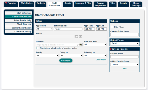 Staff Schedule Excel